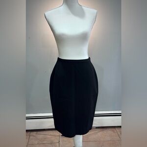 Black Barbara Bui Wool Skirt Size 40 EUC